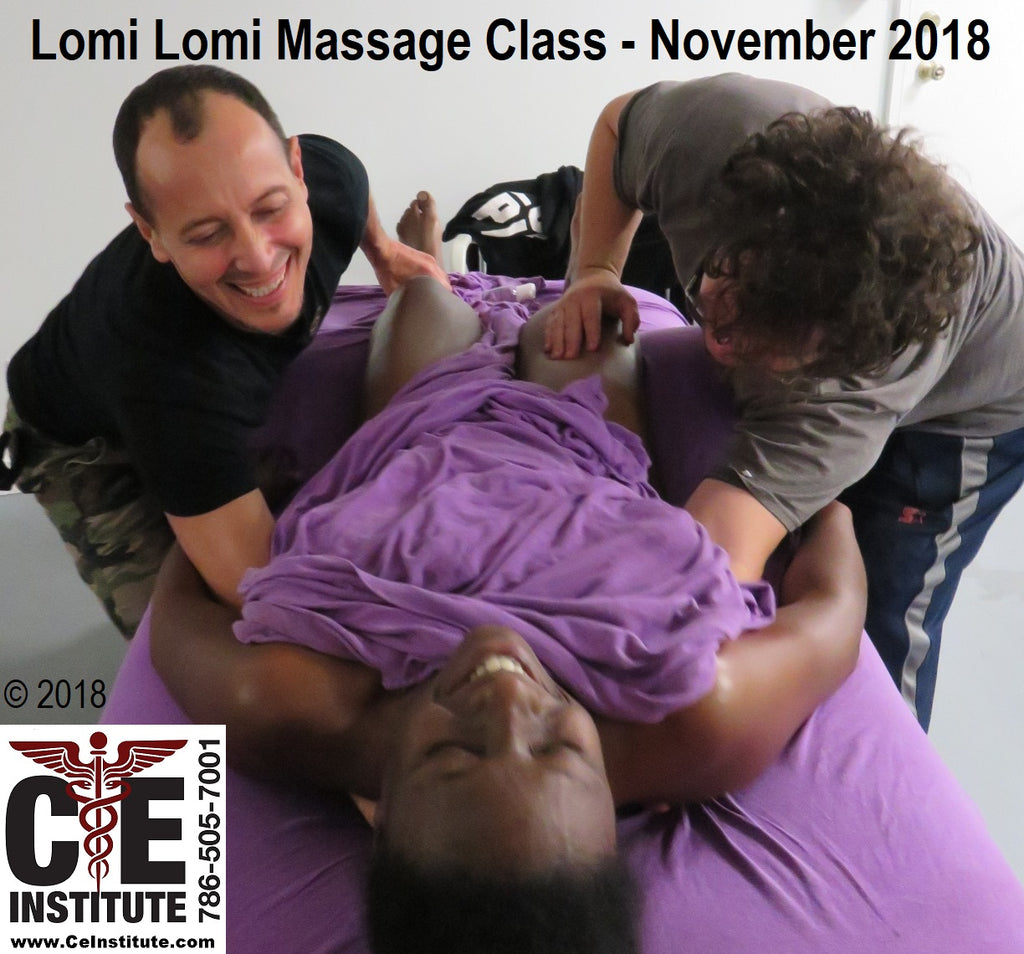Lomi Lomi Ancient Temple Massage Therapy with Hands Only Instructor Demonstration: lomilomi