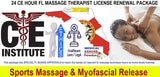 24 CE FL LMT Renewal Home Study Package Sports Massage & Myofascial Release with Medical Massage Training Elective