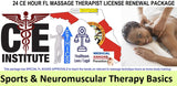 24 CE FL LMT Renewal Home Study Package Sports & Neuromuscular Therapy Basics with Sanitation Training Elective
