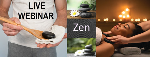 6 CE Hour Hot Stone Massage Basics Computer-Based Live Interactive Webinar