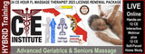 24 CE FL LMT Hybrid Renewal Live Webinar & Home Study Package: Advanced Geriatric and Seniors Massage and Bodywork